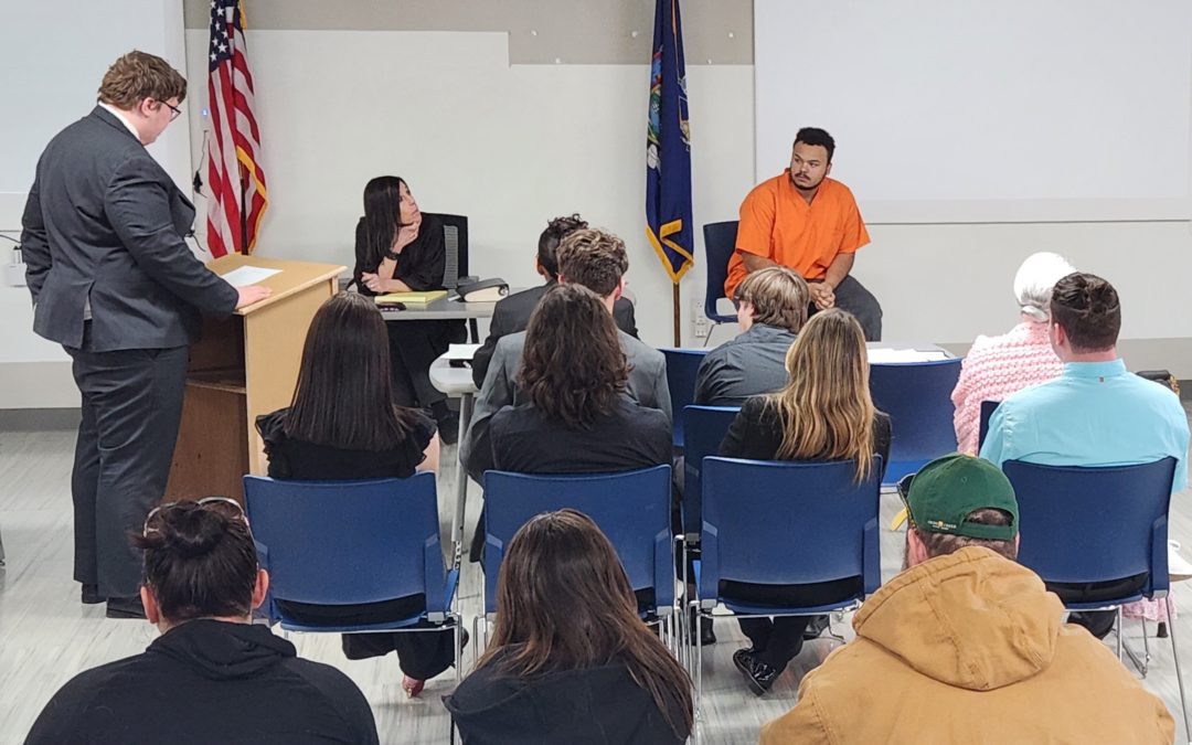 Criminal Justice Students Participate in Mock Trial