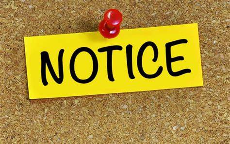 Notice of Public Hearing